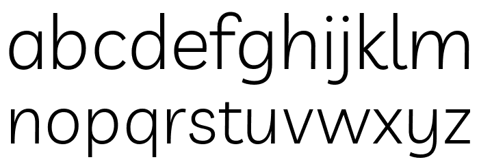 Livvic Light Font LOWERCASE