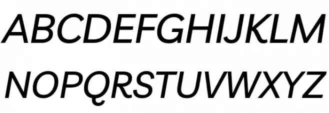 Livvic Medium Italic Polices MAJUSCULES