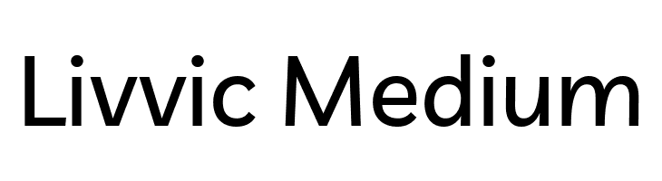 Livvic Medium  フリーフォントのダウンロード