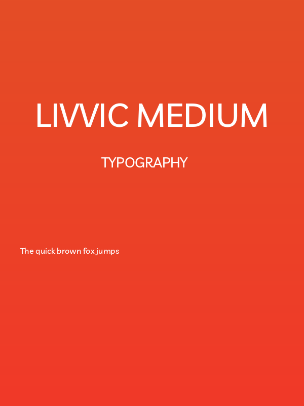 Livvic Medium Poster