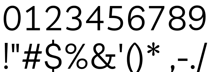 Livvic Regular Font OTHER CHARS