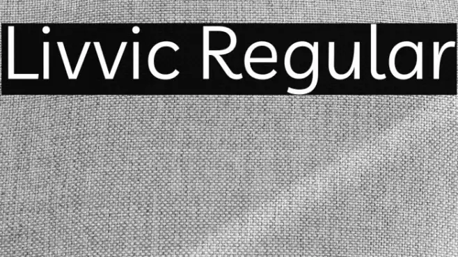 Livvic Regular Font examples