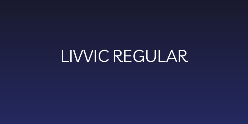 Livvic Regular Social Header