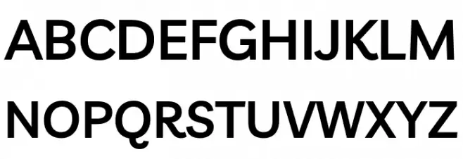 Livvic SemiBold Schriftart Groß