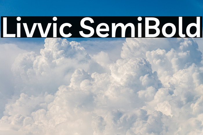 Livvic SemiBold Font examples
