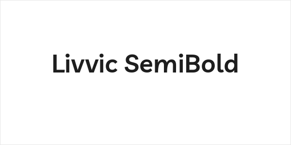 Livvic SemiBold Logo