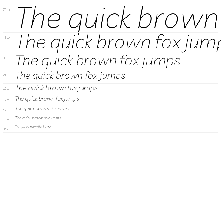 Livvic Thin Italic Waterfall