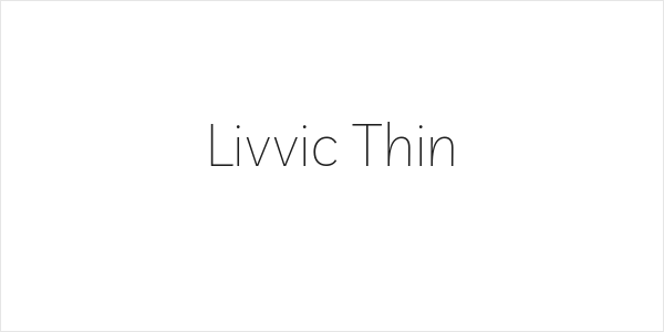 Livvic Thin Logo