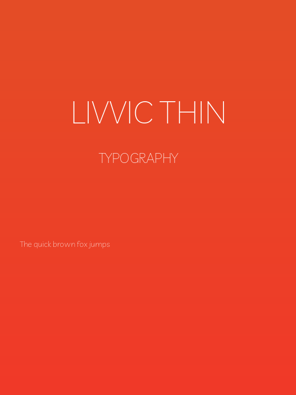 Livvic Thin Poster