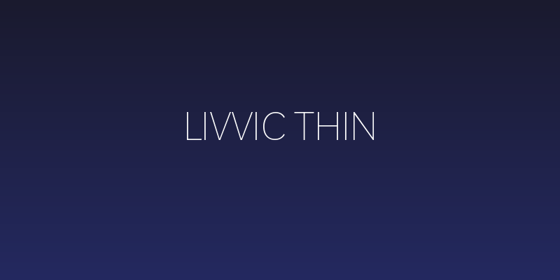Livvic Thin Social Header