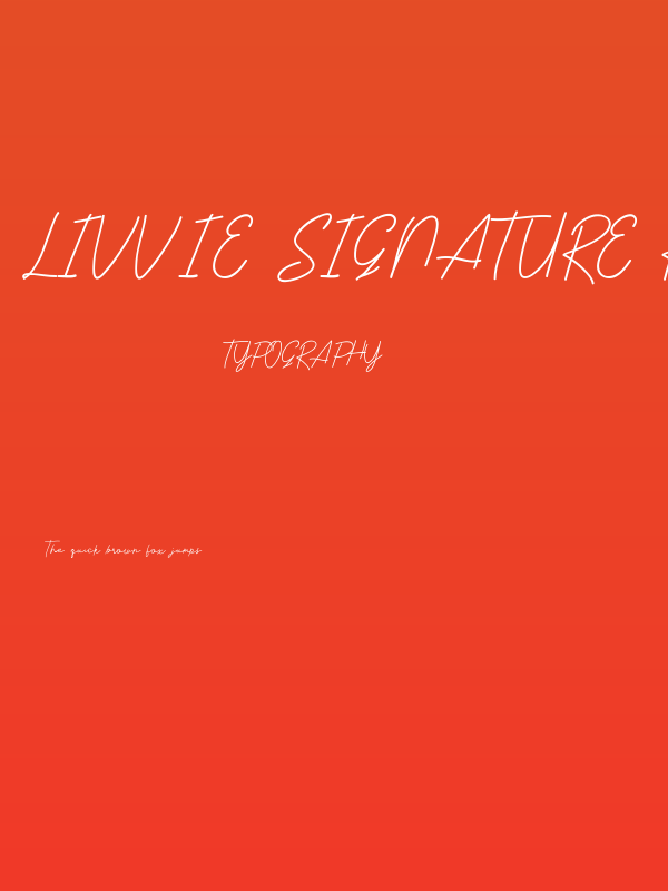 Livvie Signature Regular Poster
