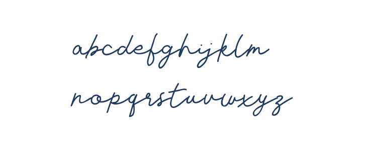 Livvie Signature Regular Lowercase