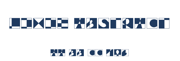 Lixie Abstract Font Preview