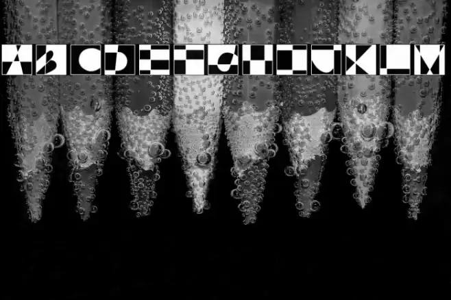 Lixie Abstract Font examples