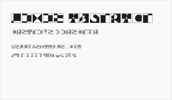 Lixie Abstract Business Card