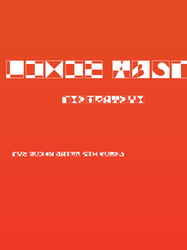 Lixie Abstract Poster