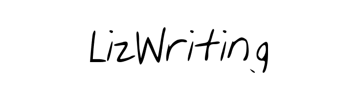 Liz_Writing  フリーフォントのダウンロード