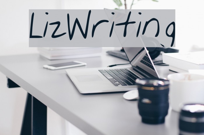 Liz_Writing Font examples