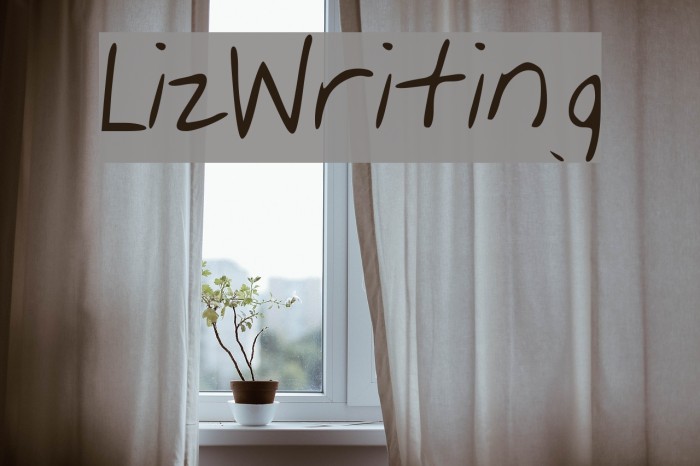 Liz_Writing Font examples