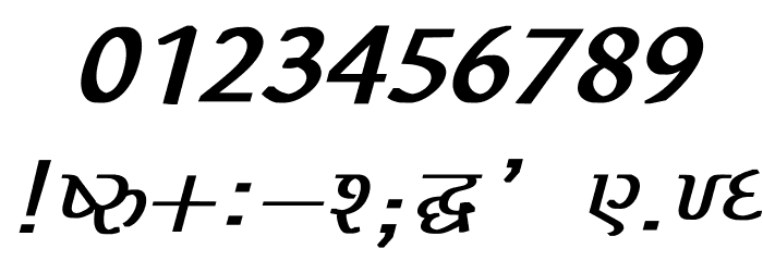 Liza Bold Italic Font OTHER CHARS