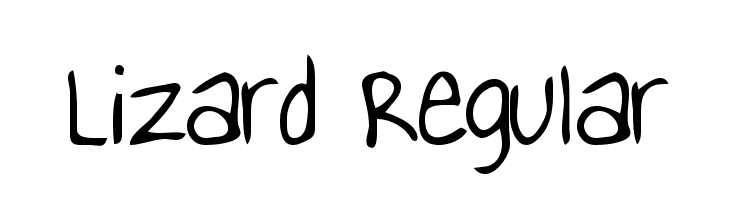Lizard Regular  Скачать бесплатные шрифты