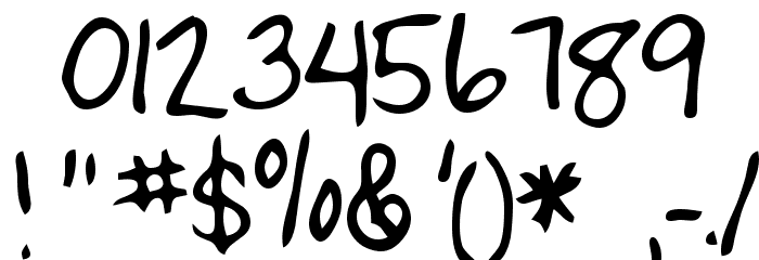 Lizard Regular Font OTHER CHARS