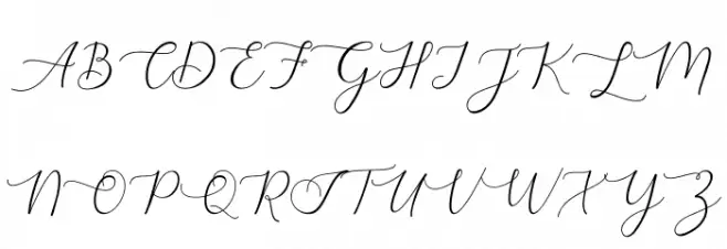 Lizelie Schriftart Groß