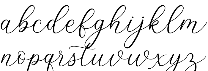 Lizelie Font LOWERCASE