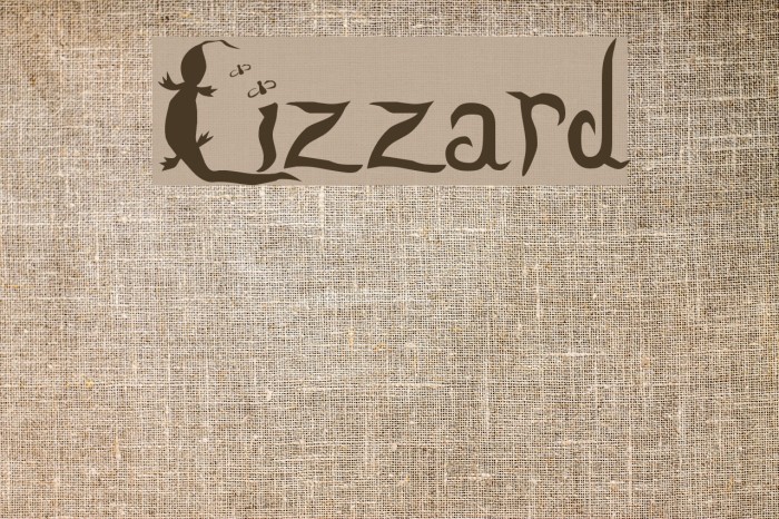 Lizzard Font examples