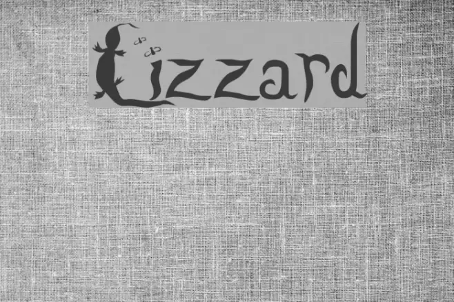 Lizzard Schriftart examples