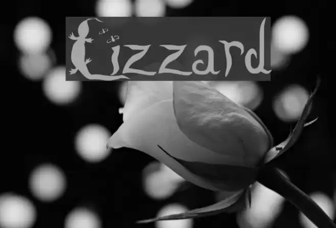 Lizzard Schriftart examples