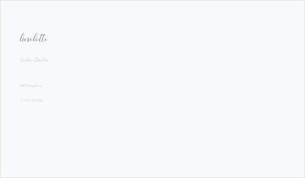 lieselotte Business Card