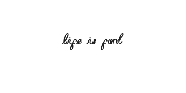 life is font Logo