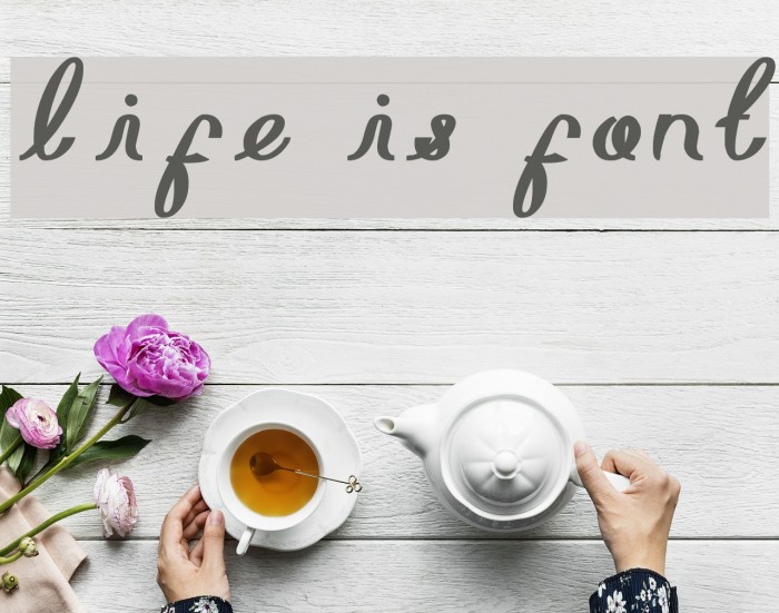 life is font Шрифта examples