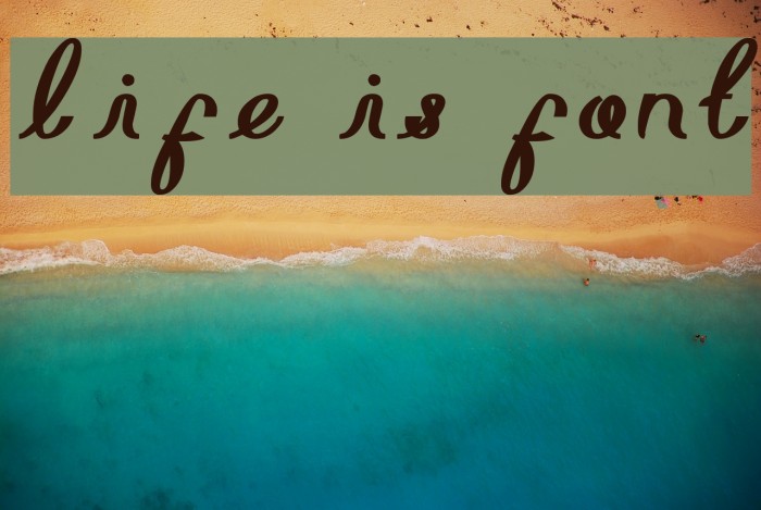 life is font Шрифта examples