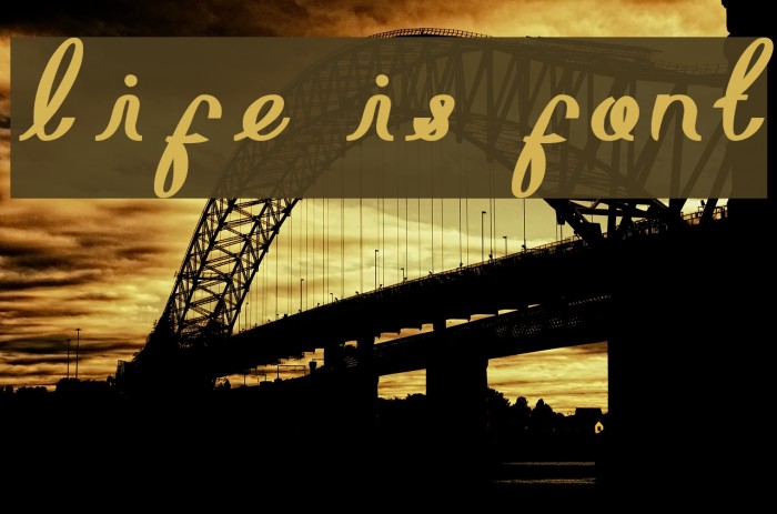 life is font Шрифта examples