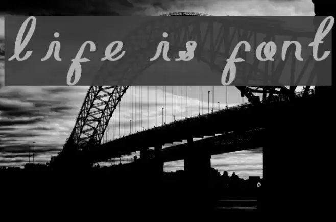 life is font Шрифта examples