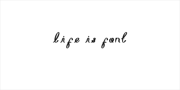 life is font Logo