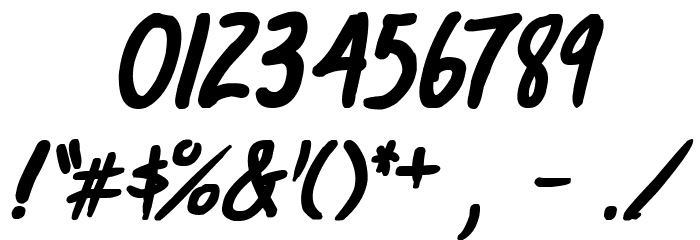 life signals Bold Italic Font OTHER CHARS