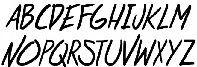 life signals Italic Schriftart Groß