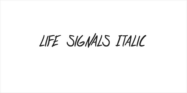 life signals Italic Logo
