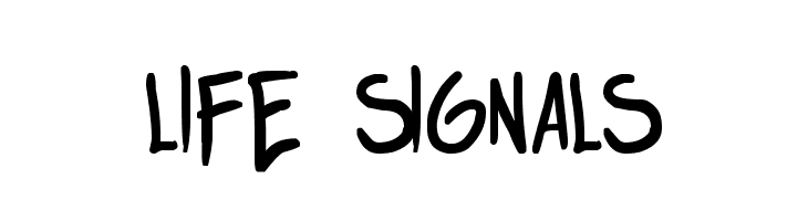 life signals 字体
