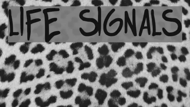life signals Font examples