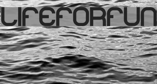 lifeforfun Font examples