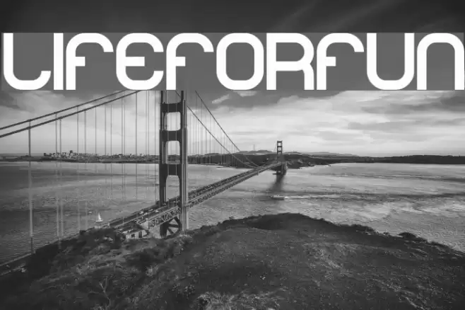 lifeforfun Font examples