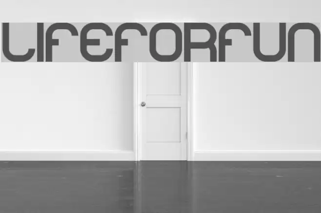 lifeforfun Font examples