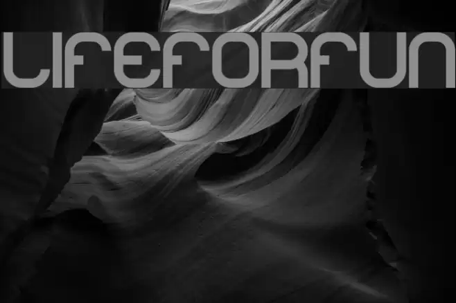 lifeforfun Font examples