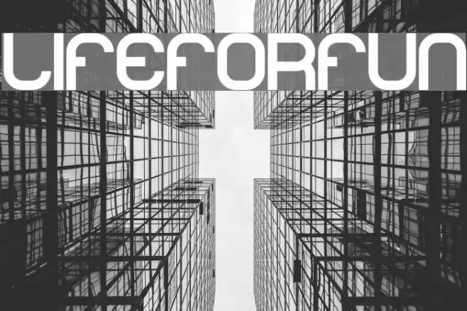 lifeforfun Font examples