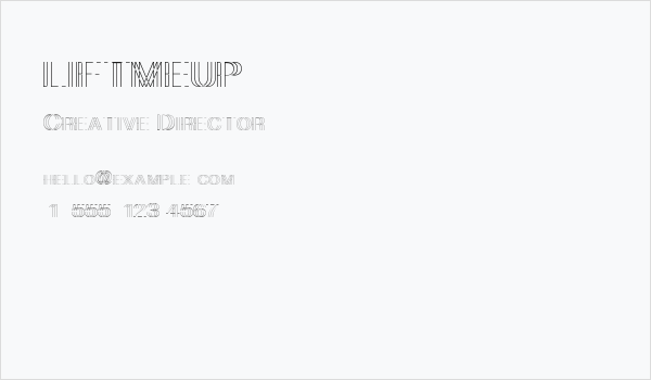 liftmeup Business Card