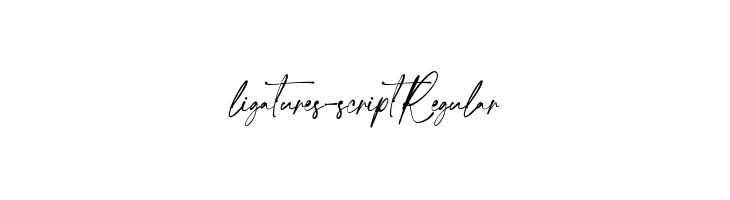 ligatures-script Regular  नि: शुल्क फ़ॉन्ट्स डाउनलोड